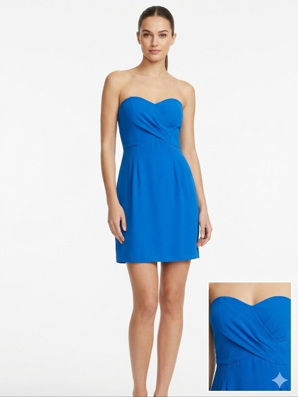 🎆Express Royal Blue Strapless Mini Dress